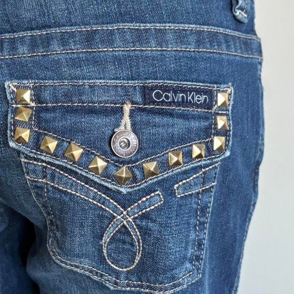 y2k 2000s calvin klein studded bootcut‎ jeans - Picture 6 of 7
